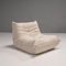 Togo Boucle Modular Sofa in White by Michel Ducaroy for Ligne Roset, Set of 5 3