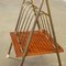 Vintage Magazine Rack Side Table, 1950s 4