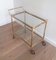 Brass Serving Trolley, 1940s 8