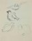 Lucien Coutaud, Birds, Original Drawing, Mid-20th Century 1
