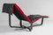 Chaise longue reclinable Mid-Century de cuero negro de Ingmar Relling, años 70, Imagen 4