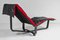 Mid-Century Reclining Chaise Lounge in Black Leather by Ingmar Relling, 1970s, Image 4