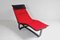 Chaise longue reclinabile Mid-Century in pelle nera di Ingmar Relling, anni '70, Immagine 12