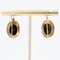 20th Century French Onyx Natural Pearl 18 Karat Yellow Gold Lever Back Earrings, Set of 2 7