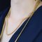 20th Century French Curb Mesh 18 Karat Yellow Gold Long Necklace 12