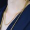20th Century French Curb Mesh 18 Karat Yellow Gold Long Necklace, Image 12