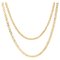 20th Century French Curb Mesh 18 Karat Yellow Gold Long Necklace 1