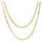 20th Century French Curb Mesh 18 Karat Yellow Gold Long Necklace, Image 1
