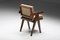 Bürostuhl aus Schilfrohr und Palisander von Pierre Jeanneret, 1955 12