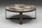 Mid-Century Modern Italian Coffee Table in Mosaic Stone with Iron Base, 1950s 2