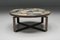Mid-Century Modern Italian Coffee Table in Mosaic Stone with Iron Base, 1950s, Image 3