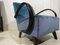 Art Deco Inspired Velvet Armchair by Halabala, 1940s, Image 7