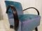 Art Deco Inspired Velvet Armchair by Halabala, 1940s 6