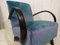 Art Deco Inspired Velvet Armchair by Halabala, 1940s, Image 6