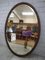 Antique Oval Framed Victorian Mirror in Mahogany 3