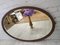 Antique Oval Framed Victorian Mirror in Mahogany 6