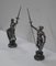 Silver Metal Soldiers, Late 19th-Century, Set of 2 3