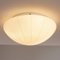 Lampada da soffitto grande in vetro di Murano bianco, Italia, anni '80, Immagine 4
