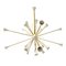 Italian Sputnik Chandelier in Brass and Ivory, 1950s 1