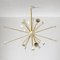 Italian Sputnik Chandelier in Brass and Ivory, 1950s 2