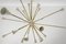 Italian Sputnik Chandelier in Brass and Ivory, 1950s 5