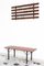 Rosewood Benches with Racks, Italy, 1970s, Set of 2, Image 4
