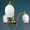 Mid-Century Art Deco Brass Pendant Lamp, Italy, 1950s 12