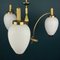 Mid-Century Art Deco Brass Pendant Lamp, Italy, 1950s 3