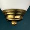 Mid-Century Art Deco Brass Pendant Lamp, Italy, 1950s 5