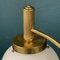 Lámpara colgante Art Déco Mid-Century de latón, años 50, Imagen 4