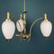 Mid-Century Art Deco Brass Pendant Lamp, Italy, 1950s 2