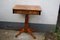 Vintage Sewing Table with Walnut Veneered Top 1