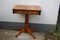 Vintage Sewing Table with Walnut Veneered Top, Image 1