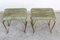 Midcentury Brass & Velvet Benches by Jansen, Italy, 1950s, Set of 2, Image 7