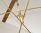 Mid-Century Italian Chandelier in Brass and Ivory, 1960s 7