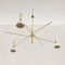 Mid-Century Italian Chandelier in Brass and Ivory, 1960s 3