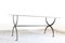 Wrought Iron Dining Table With Black Lacquered Glass, Italy, 1970s 19