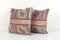 Turkish Pastel Carpet Rug Pillow Covers, Set of 2 2