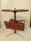Italian Wooden Living Room Table with Brass Finishes, 1950s, Image 1