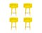 Marshmallow Barstools by Royal Stranger, Set of 4 1