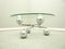 Space Age Coffee Table in Chrome and Glass, 1960s 6