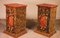 17th Century Gild Wood and Faux Marble Pedestals, Spain, Set of 2 1