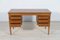 Mid-Century Freestanding Teak Desk, 1960s 8