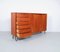 Credenza vintage in teak con gambe a forcina, Immagine 4