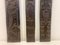 Placche da parete in legno africano intagliato, set di 3, Immagine 3