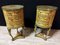 Comodini veneziani cilindrici in legno laccato, set di 2, Immagine 1
