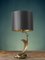 Cobra Lampe aus goldenem Messing, 1970 1