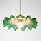 Ceiling Light in Crystal Opaline, France, 1950s 3