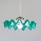 Ceiling Light in Crystal Opaline, France, 1950s 2