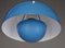 Lampe à Suspension Flowerpot Modèle VP1 Bleue par Verner Panton pour Louis Poulsen, 1960s 3